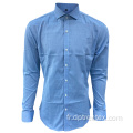 Chemise d'affaires Slim Fit Cotton Men Cotton Cotton